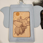 Dumbo Elephant Ears Floral Retractable Lanyard ID Holder