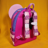 Loungefly Disney Alice in Wonderland Cheshire Cat Fuzzy Pink Mini Backpack