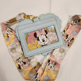 Minnie Mouse Bow Floral Figural Lanyard ID Holder