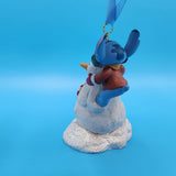 Disney Lilo and Stitch With Snowman Sketchbook Christmas Ornament