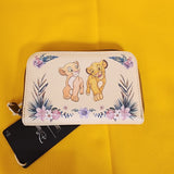 The Lion King Simba & Nala Floral Zip Wallet