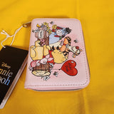 Loungefly Disney Winnie The Pooh ad Friends Valentine's Day Heart Zip Wallet
