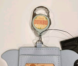 Dumbo Elephant Ears Floral Retractable Lanyard ID Holder
