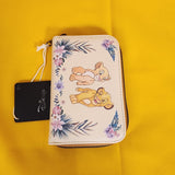 The Lion King Simba & Nala Floral Zip Wallet