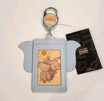 Dumbo Elephant Ears Floral Retractable Lanyard ID Holder