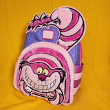 Loungefly Disney Alice in Wonderland Cheshire Cat Fuzzy Pink Mini Backpack