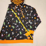 NBC Christmas Tree String Ornaments Unisex Hoodie Size XLarge