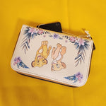 The Lion King Simba & Nala Floral Zip Wallet