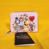 Loungefly Disney Winnie The Pooh ad Friends Valentine's Day Heart Zip Wallet