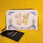 The Lion King Simba & Nala Floral Zip Wallet