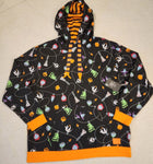 NBC Christmas Tree String Ornaments Unisex Hoodie Size XLarge