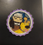 Pixar UP Carl and Dug Grape Soda Cap Portrait Enamel Pin