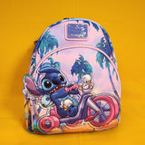 Loungefly Disney Lilo & Stitch Stitch & Scrump Duck Bike Ride Mini Backpack NEW