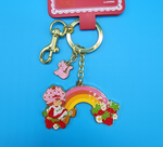 Loungefly Strawberry Shortcake Custard Rainbow Keychain Charm