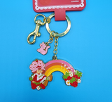Loungefly Strawberry Shortcake Custard Rainbow Keychain Charm