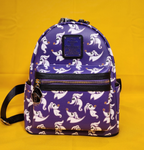 Loungefly Disney NBC ZERO Purple AOP GIow-in-the-Dark Mini Backpack