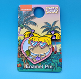 Rugrats Angelica Pickles Sunglasses Heart Enamel Pin