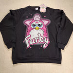 Furby 90s Airbrush Sweatshirt Crewneck Pullover Unisex Size L