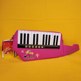 Loungefly Jem and the Holograms Figural Pink Keytar Crossbody Bag