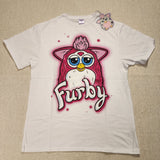 Furby Air Brush Pink 90s Toy TShirt Dress Oversized Shirt Small