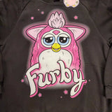 Furby 90s Airbrush Sweatshirt Crewneck Pullover Unisex Size L