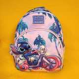 Loungefly Disney Lilo & Stitch Stitch & Scrump Duck Bike Ride Mini Backpack NEW