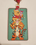 Winnie the Pooh & Friends Holiday Lights Retractable ID Lanyard