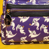 Loungefly Disney NBC ZERO Purple AOP GIow-in-the-Dark Mini Backpack