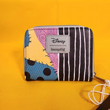 The Nightmare Before Christmas Jack & Sally Split Soft Tag Zip Wallet