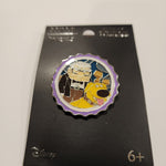 Pixar UP Carl and Dug Grape Soda Cap Portrait Enamel Pin