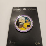 Pixar UP Carl and Dug Grape Soda Cap Portrait Enamel Pin