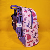 Loungefly Disney The Sword In The Stone Madam Mim AOP Pink Mini Backpack