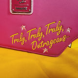 Loungefly Jem and the Holograms Figural Pink Keytar Crossbody Bag