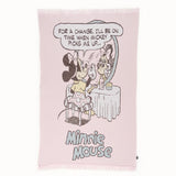 Cakeworthy Disney Minnie Mouse Comic Woven Knit Throw Blanket Pink
