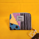 The Nightmare Before Christmas Jack & Sally Split Soft Tag Zip Wallet