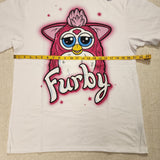 Furby Air Brush Pink 90s Toy TShirt Dress Oversized Shirt Small
