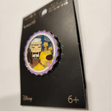 Pixar UP Carl and Dug Grape Soda Cap Portrait Enamel Pin