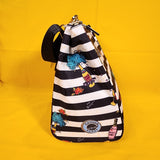 Betsey Johnson Caviar and Champagne Zip Top Insulated Lunch Tote Lunch Bag