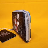 The Nightmare Before Christmas Jack & Sally Split Soft Tag Zip Wallet