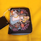Loungefly Disney Alice In Wonderland Winter Drawing Rabbit Clock Zip Wallet