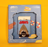 Loungefly Jaws VHS Movie Tape LE 3" Sliding Enamel Pin Horror Movie