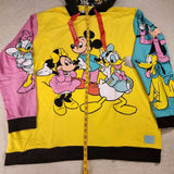 Disney 100 Mickey & Friends Classic Color Block Hoodie Unisex 2XL
