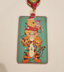 Winnie the Pooh & Friends Holiday Lights Retractable ID Lanyard