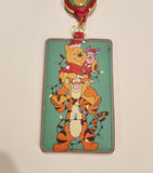 Winnie the Pooh & Friends Holiday Lights Retractable ID Lanyard