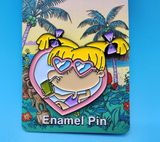 Rugrats Angelica Pickles Sunglasses Heart Enamel Pin