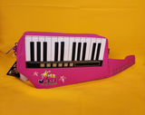 Loungefly Jem and the Holograms Figural Pink Keytar Crossbody Bag