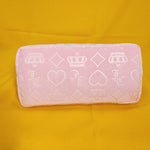 Juicy Couture Pink Velvet Crown Heart JC Monogram Makeup Cosmetic Travel Bag
