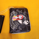 The Nightmare Before Christmas Jack & Sally Split Soft Tag Zip Wallet