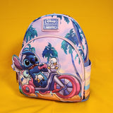 Loungefly Disney Lilo & Stitch Stitch & Scrump Duck Bike Ride Mini Backpack NEW
