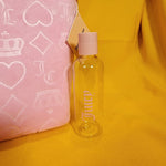 Juicy Couture Pink Velvet Crown Heart JC Monogram Makeup Cosmetic Travel Bag
